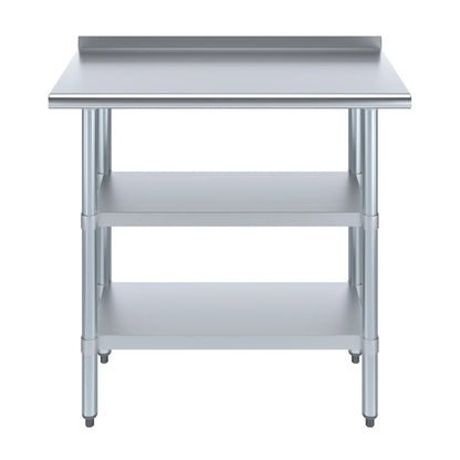 Table de préparation en acier inoxydabl