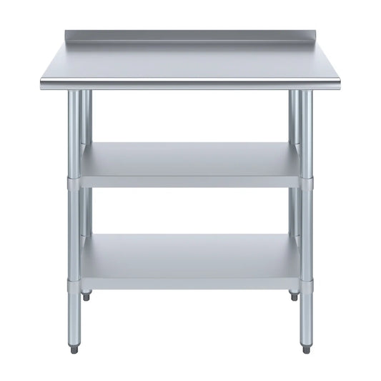 Table de préparation en acier inoxydabl